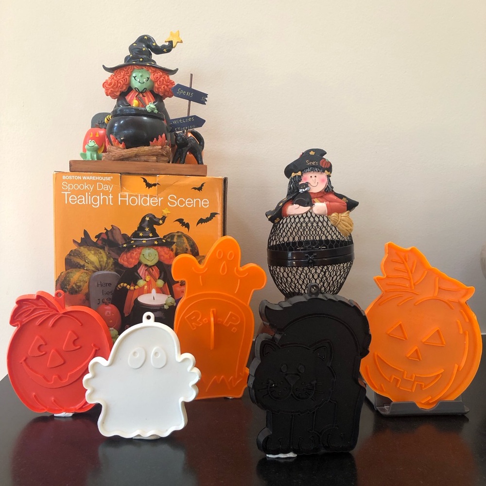 Halloween Candle Holder, Witch Candy Holder, Cookie Cutters